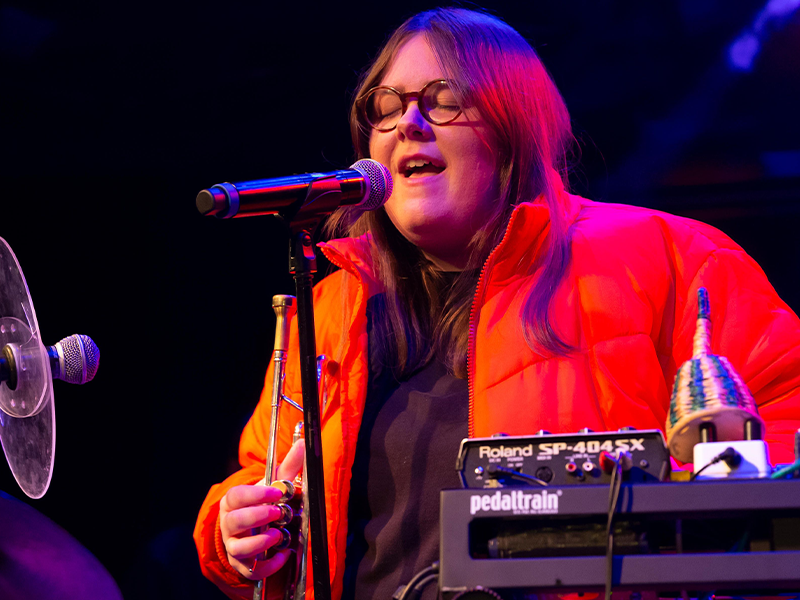 Emma-Jean Thackray plays Belgrave