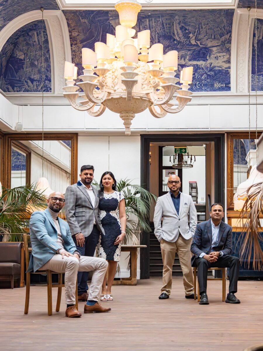 My Delhi Team: Elahi Shah, Gaurav Goyal, Neha Goyal, Shah Amin and Chef Gaurav Credit:Cedar Cottage Creative 